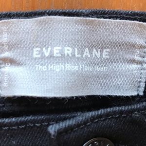 Everlane high rise flare jeans - black
